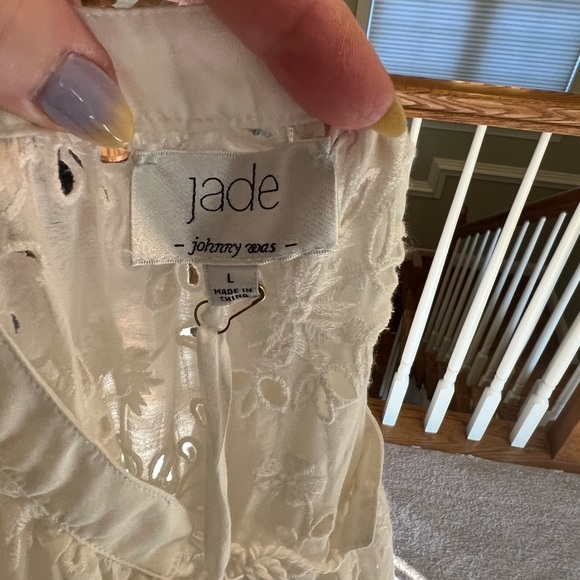 Johnny Was Jade line River Eyelet Blouse, L, NWT - Picture 5 of 10